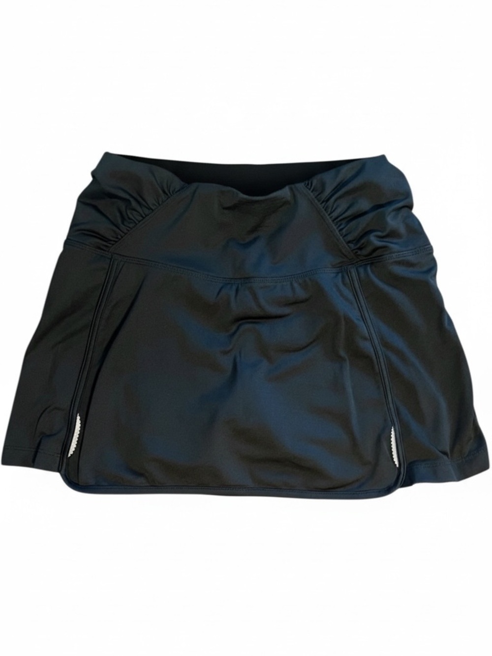 Athleta Black Athletic Skort Built-In Shorts Drawstring Waist Size Small